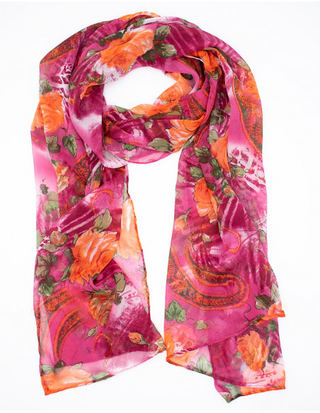 pañuelo-chiffon-rectangular-rosa-estampado