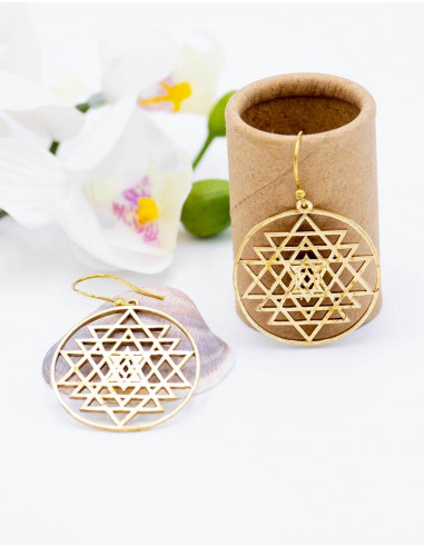 Mandala Gold Earrings