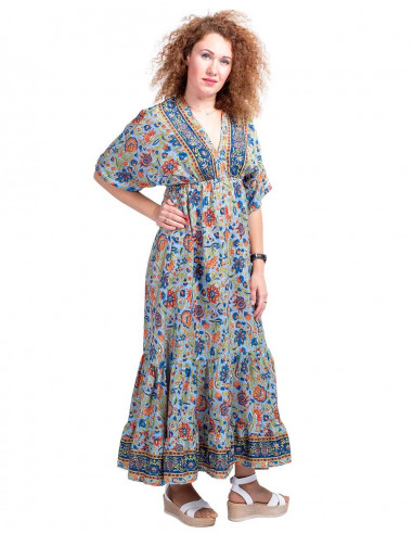 vestido-largo-con-volantes-verano-celeste