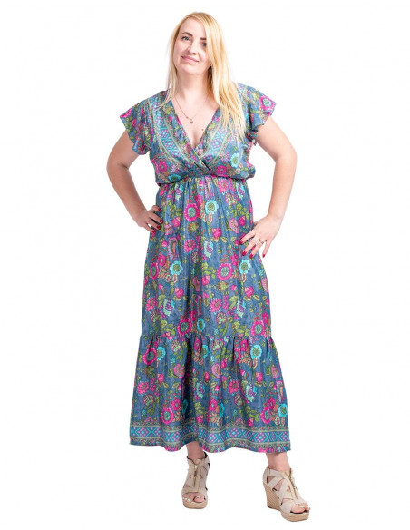 Silk Printed Dress