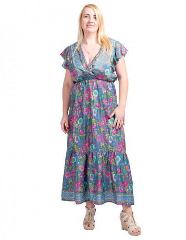 Silk Print Dress