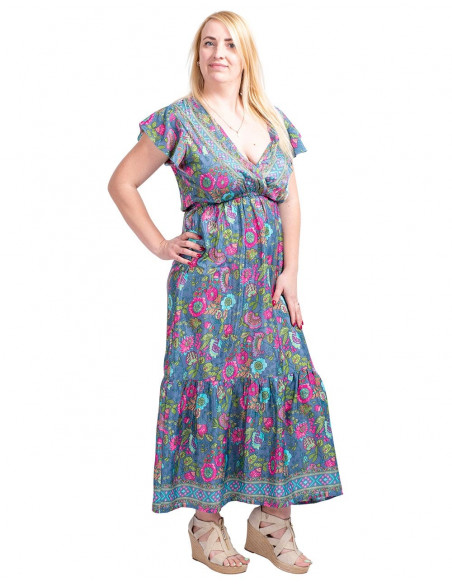 Silk Print Dress