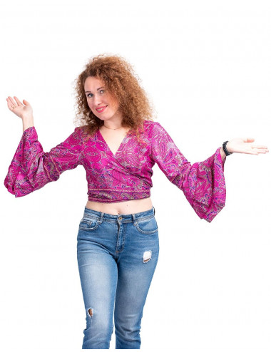 top-mangas-murcielago-seda-fucsia