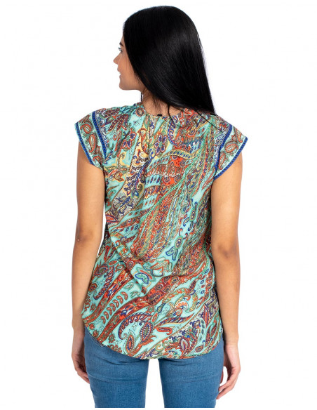camiseta-fresca-verano-mujer-mangas-cortas