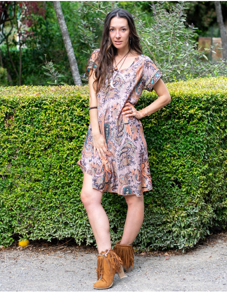 vestido-largo-medio-seda-casual-marron