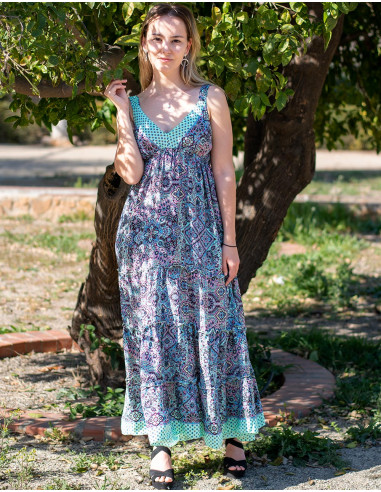 vestido-largo-seda-mangas-amplias-verde