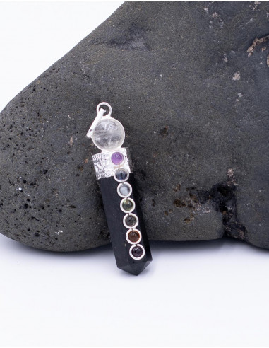 Octagonal pendant with ball