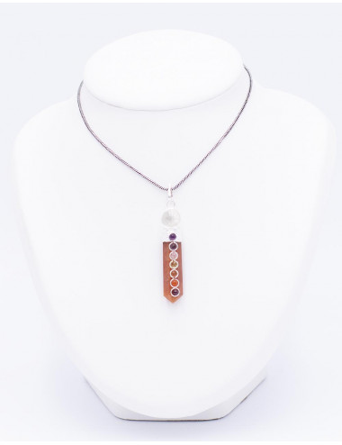 Octagonal pendant with ball