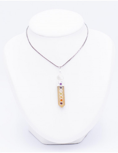 Octagonal pendant with ball