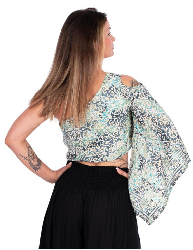 top-original-seda-verde-dibujos-suave