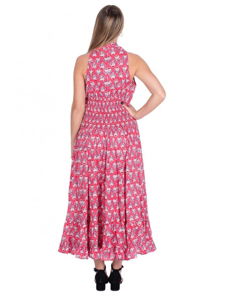 vestido-algodon-volantes-cuello-rosa