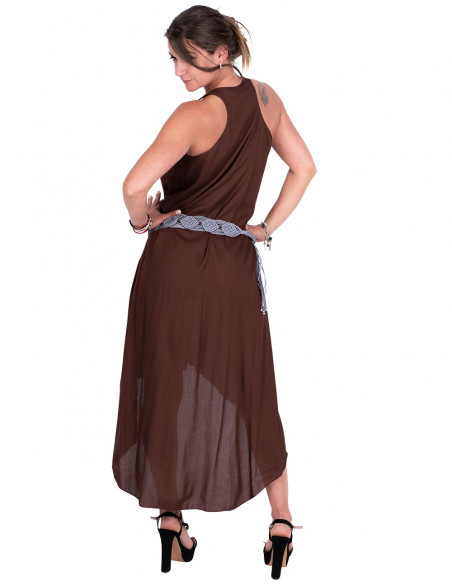 vestido-marron-corto-adelante-largo-atras