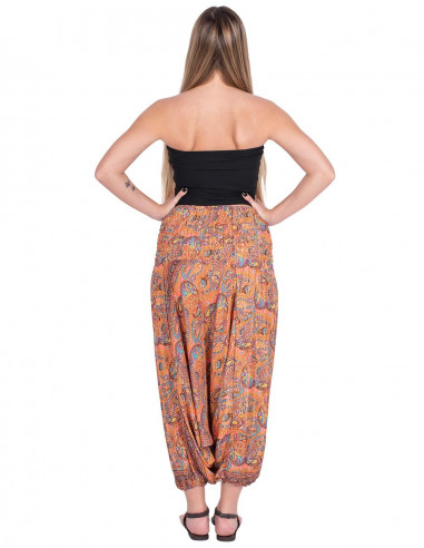 pantalon-seda-naranja-goma-ancha