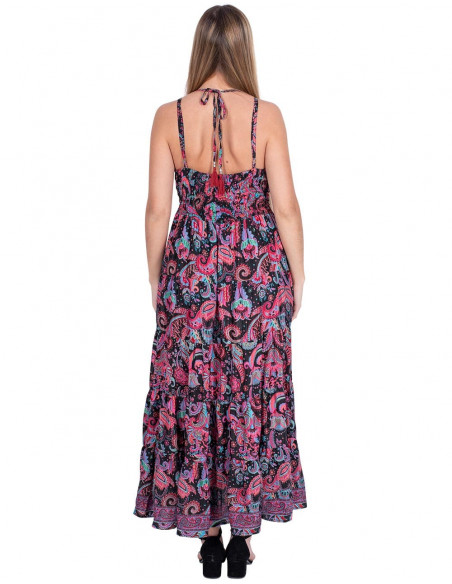 vestido-largo-escote-pico-negro