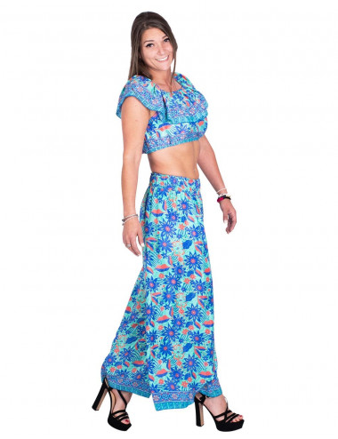 Wide Leg Trousers with Slit