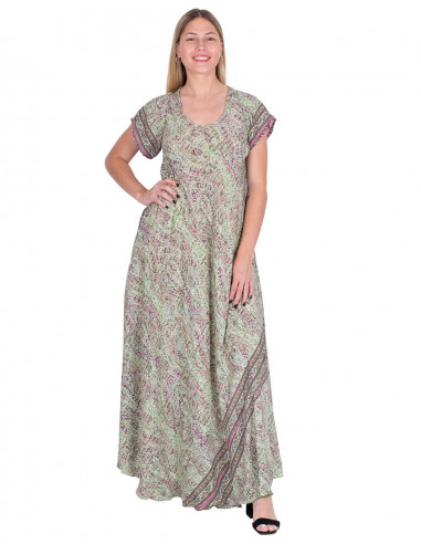 vestido-verde-largo-y-amplio-primavera-verano