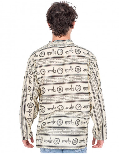 kurta-beige-mangas-largas-hombre