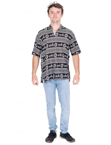 copy of HCA0008O - Burgundy Striped Polo Shirt