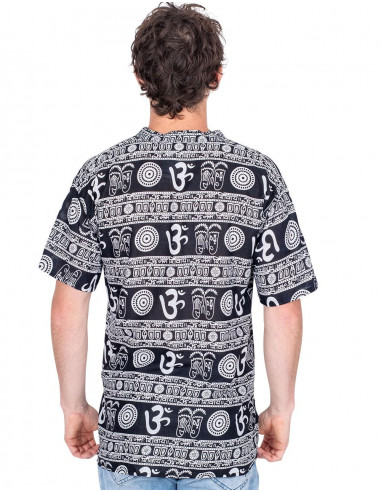 camisa-hombre-etnica-negra-estilo-hippie