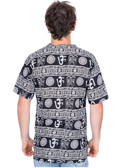 camisa-hombre-etnica-negra-estilo-hippie