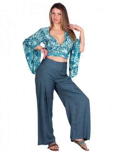 Wide gray pants