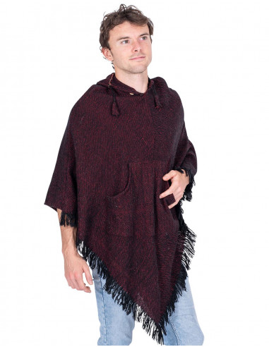poncho-hombre-burdeos-flecos-invierno