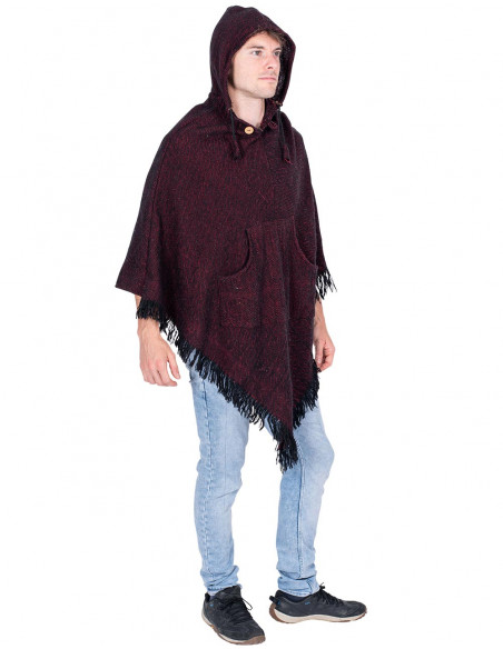 Bordeaux Unisex Poncho