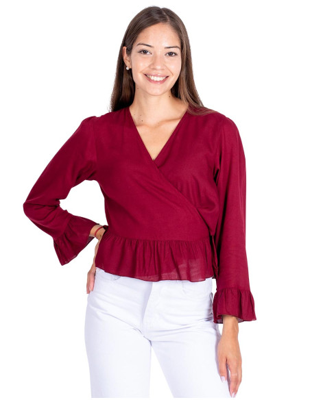 Burgundy Short Shirt