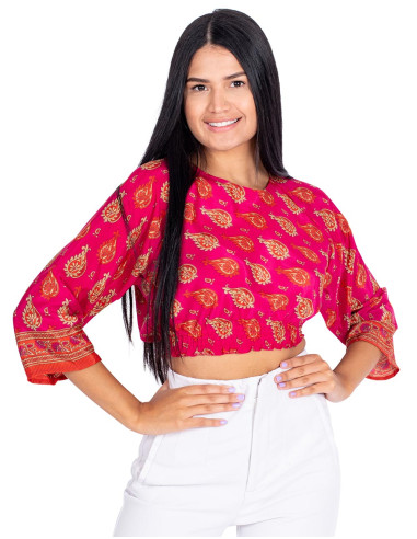 Top Cropped Pink