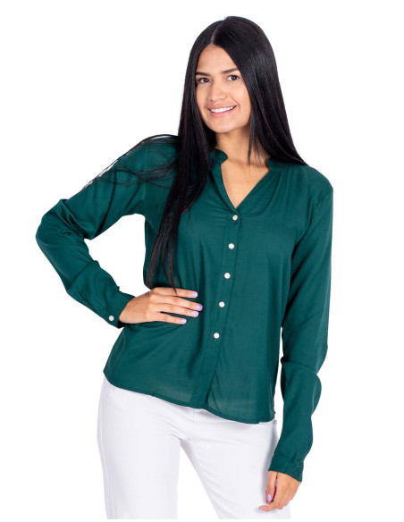 Green Button-Down Shirt