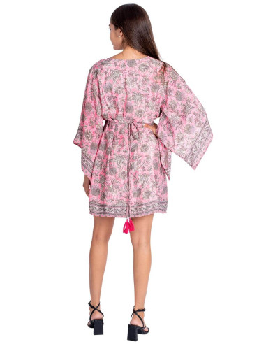 Flower Silk Dress