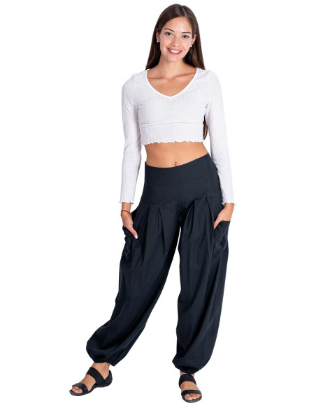 Black Cotton Bloomers
