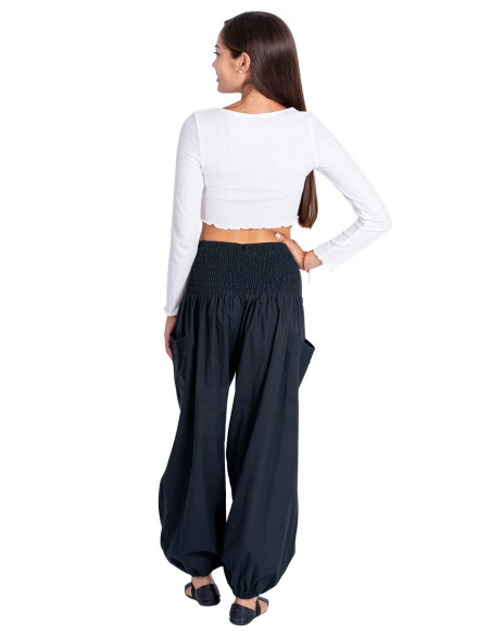 Black Cotton Bloomers