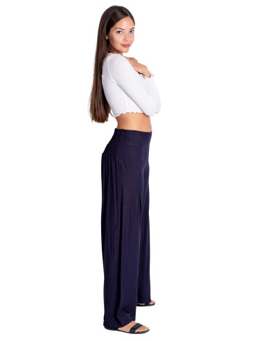 pantalon-mujer-con-pinzas-rayon-azul