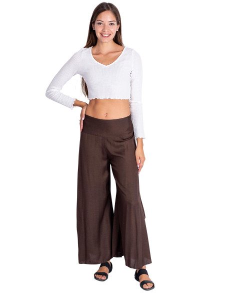 pantalon-mujer-estilo-falda-rayon-marron