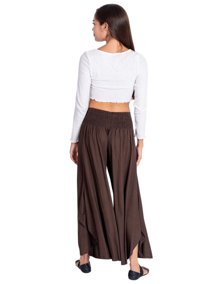 pantalon-amplio-marron-mujer-viscosa