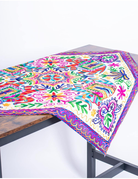 Square Tapestry 4 Elephants