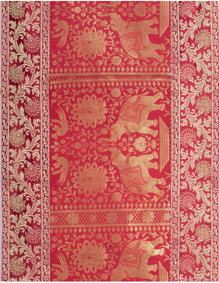 Red Elephants Table Runner