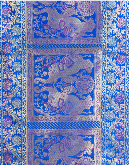 Shiny Blue Table Runner