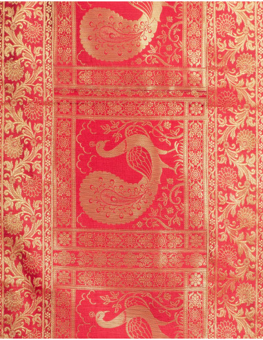 Red Peacock Table Runner