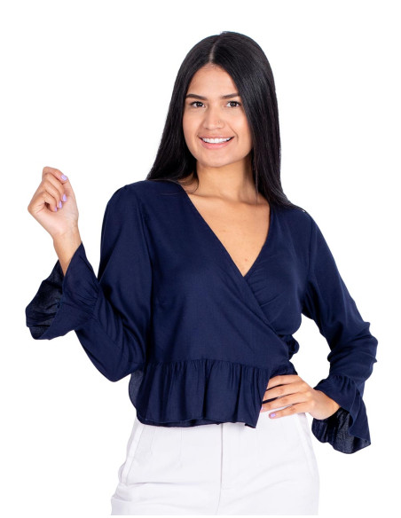 blusa-azul-mujer-rayon-con-volados