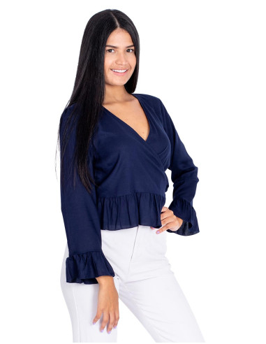 blusa-azul-manga-larga-cruzada-otoño