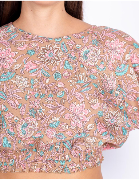 Top Cropd Beige
