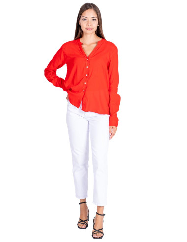 Red Buttoned Shirt