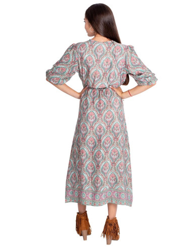Light Green Printed Dress