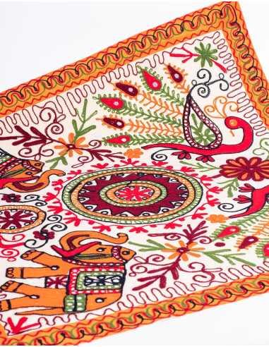 Animal Embroidered Tapestry