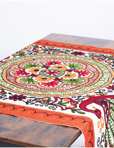 Rectangular Embroidered Tapestry Animals