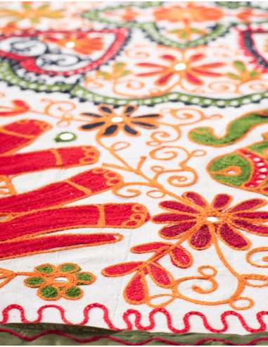 Rectangular Embroidered Tapestry Animals