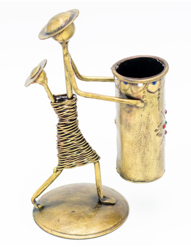 lapicero-bronce-hombre-india