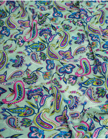 Paisley Print Long Dress